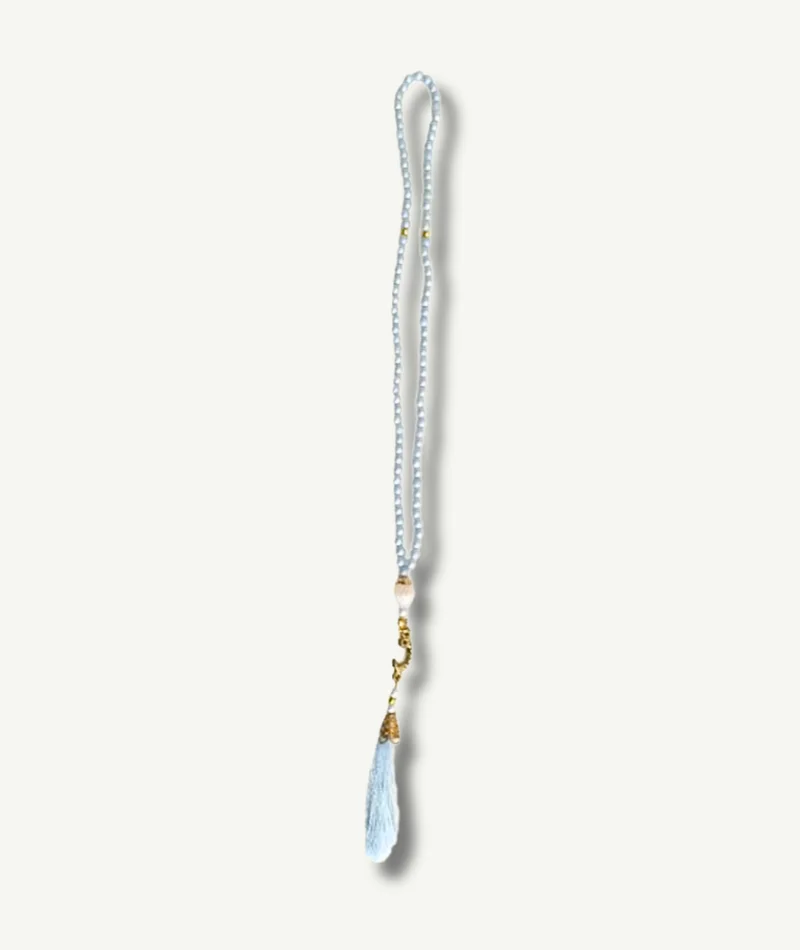 Tasbih bleu - un outil de méditation et de dhikr à la Boutique Paradis Oriental pour une connexion spirituelle profonde.